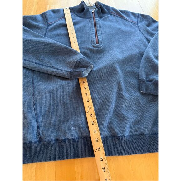 Tommy Bahama Men's 2XL REVERSIBLE Quarter Zip  Pullover Sweater - Picture 11 of 13